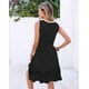 thumbnail image 4 of Vestido de verano ETCYY NEW con columpio escalonado para cubrir la playa, negro, 4 of 5