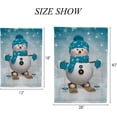 thumbnail image 2 of GZHJMY Garden Flag Double Sided Christmas Skiing Snowman, Fade Resistant Yard Flag Durable Banner Indoor Outdoor Home Decor 12x18 Inch Yard Flags, 2 of 7