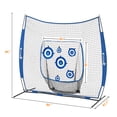thumbnail image 2 of Exacme 7'x7' Baseball Softball Net with 6 Targets for Kids Adults, Pitching Hitting Training Net, Anchor Kits, Carry Bag, BG17, 2 of 6