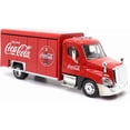 thumbnail image 6 of Coca-Cola 1/50 Scale Beverage Delivery Diecast Truck With 2 Sliding Doors, Handcart and 2 Bottle Cases (Collectible Toy Vehicle), 6 of 9