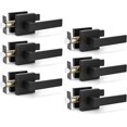 thumbnail image 1 of GFDYREE 6 Pack Matte Black Interior Door Handles Passage Function Heavy Duty Door Levers Durable Door Hardware, Left or Right Handing, Door Handle Set 2.07 lb One Lever, 1 of 7