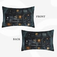 thumbnail image 3 of Halloween Plush Throw Pillow Covers, Halloween Scary Dollhouse C Pillow Cases with Invisible Zipper,Halloween Decor Microfiber Pillow Cases for Sleeping Bedroom Sofa Living Room, 3 of 6