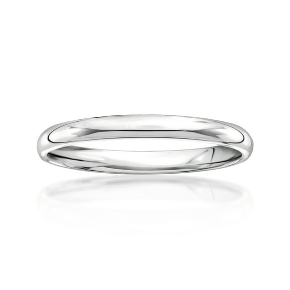 Ross-Simons Women's 2mm 14kt White Gold Wedding Ring, Women's, Adult