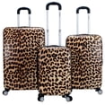 thumbnail image 1 of Rockland Safari Hardside Spinner Wheel Luggage, Leopard, 3-Piece Set (20/24/28), 1 of 5