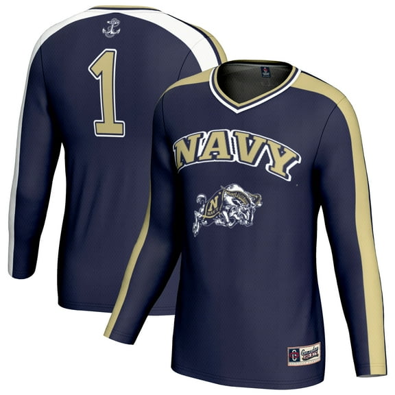 Unisex GameDay Greats Navy Navy Midshipmen #1 Lightweight Volleyball Fashion Jersey