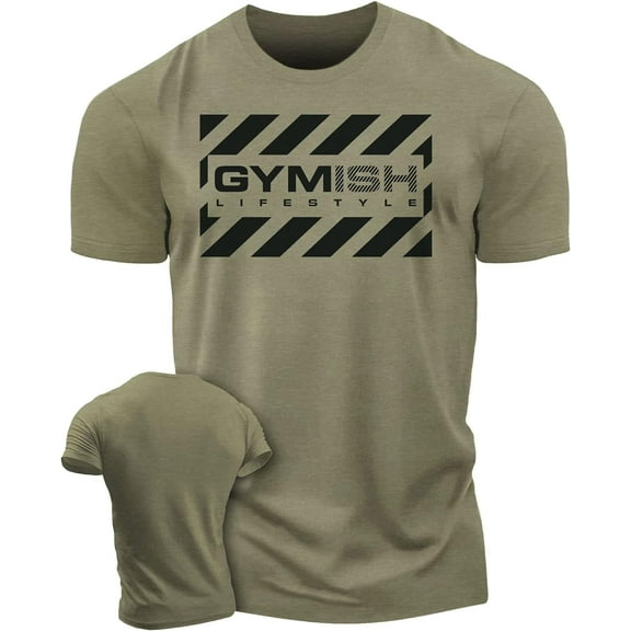 Gymish Gym Workout Shirt for Men – Funny Lifting T-Shirt, Men’s Gym Apparel, Athletic Workout Tee, Motivational Gym Clothes