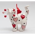 thumbnail image 3 of Ceramic Cat Ornament Red Pink Heart 2.5in Gift for Cat, 3 of 3