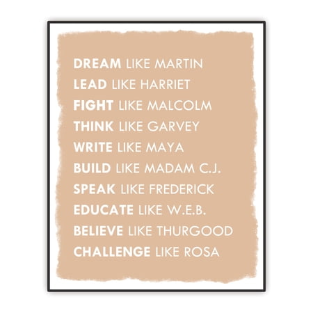Inspirational Gifts For Kids Affirmations Quote Print Dream like Martin Encouragement Poster Motivational Wall Decor UNFRAMED PRINT 8 X10