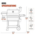Z GRILLS ZPG10002B 8in1 Wood Pellet Grill & Smoker, 1060 sq in