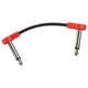 thumbnail image 3 of Cable de conexión para guitarra eléctrica/bajo/cables de bajo TS de 4" en ángulo recto con sonido nítido 15cm rojo, 3 of 7