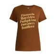 thumbnail image 4 of Positivitees Women's Fall List Graphic Seasonal Fall Tee, Sizes S-XXXL, 4 of 4