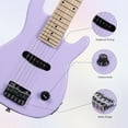 thumbnail image 3 of ADM 30 inch Kids Electric Guitar Beginner Kit, Junior 1/4 Size Mini Electric Wood Guitar for Children with Amplifier-purple, 3 of 5