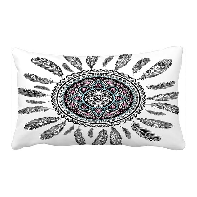 Funda de Almohada Étnica Americana ABPHQTO Protector de Almohada Cama 50x75 cm