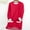 Red, variant on Turilly Women Winter Tops Soft and Cozy Women's Round Neck Pocket Thickened Plush Warm Long Sleeve Underlay Tops