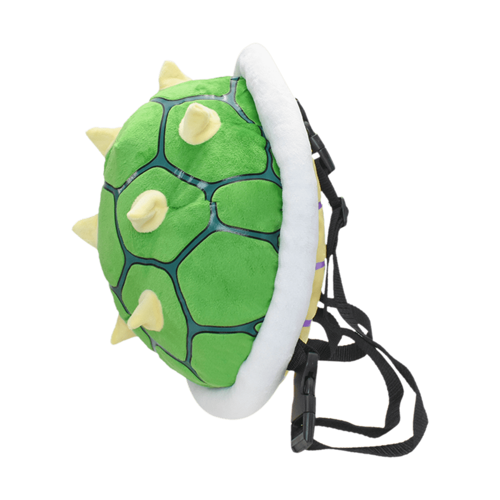 Paiuan Super Mario Plush Backpack Toy Turtle Green Shell Backpack with Thorn Stuffed Animal Doll Toys for Kids Gifts
