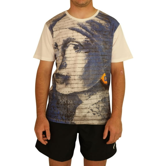 Elevenparis Mens The Girl Graphic T-Shirt, White, Small