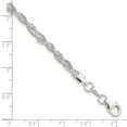 thumbnail image 3 of Auriga 925 Sterling Silver Fancy Braided Bracelet 7.5 inch for Women, 3 of 6