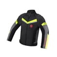thumbnail image 3 of Motorcycle Jacket with Pads Breathable Mesh for Motorbike Riding Water Resistant Black Green XXXL, 3 of 8