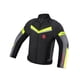 thumbnail image 3 of Chaqueta de motociclista con ropa reflectante para hombres y mujeres, resistente al desgarro. Negro Verde XXXL, 3 of 9