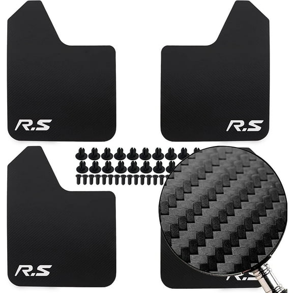 4X Carbon Fiber Universal Mud Flaps Splash Guards Mudguards for Car Pickup SUV Van Truck