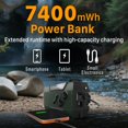 thumbnail image 3 of Radio meteorológica de emergencia FosPower A1 7400mWh solar USB, 3 of 7