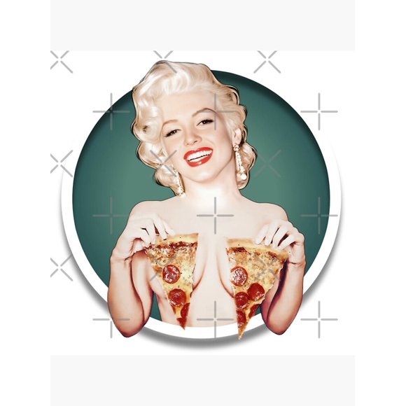 Marilyn Monroe- Pizza Fashion Art Decor Frame