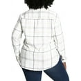thumbnail image 6 of Jachs Girlfriend Women's Super Soft Feel Flannel Shirt (White,3X), 6 of 6
