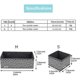 thumbnail image 2 of 12-pack non-woven storage boxes foldable breathable drawer storage organizer for bras socks underwear ties gray, 2 of 5