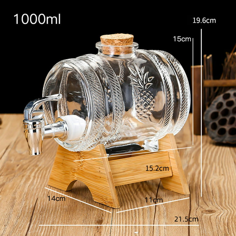 Glass Beverage Dispenser with Infuser (kombucha fermenter) 2.1 gal. (8L)