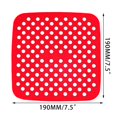 thumbnail image 1 of 1 Pce Doublure Réutilisable pour Friteuse à Air Chaud Carrée Tapis en Silicone Antiadhésif Tapis pour Friteuse à Air, 1 of 2