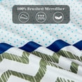 thumbnail image 5 of HAOK Duvet Cover Set Queen Size, 3 Pieces Soft Washed Microfiber Duvet Cover with Zipper Closure & Corner Ties, Navy & Light Blue, 5 of 7