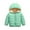 Green, variant on NOKIO Winter Down Coats For Kids Baby Boys Girls Toddler Kids Baby Outwear Long Sleeve Round Neck Solid Color Jacket Zipper Hooded Windproof Long Sleeve Coats For Girls Or Boys Baby Jacket Snowsuit