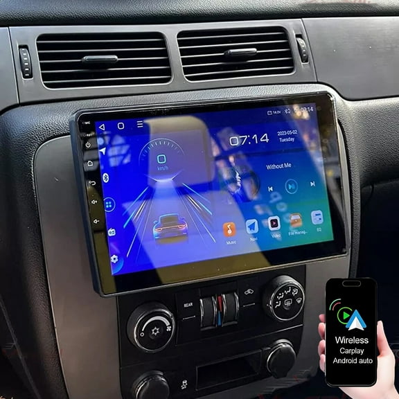 Gsuatey for Chevrolet Tahoe 2007-2014 Android Car Radio Stereo 10.1 inch HD Touch Screen with Wireless carplay Android Auto GPS Navigation WiFi Bluetooth FM Car Audio SWC Backup Camera