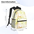 thumbnail image 3 of Haiem Lemon Potatoes Lightweight Backpack for School, Classic Basic Water Resistant Casual Daypack for Travel with Bottle Side Pockets, 3 of 7
