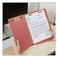 thumbnail image 6 of Deluxe Six-Section Colored Pressboard End Tab Classification Folders, 2 Dividers, Letter Size, Bright Red, 10/Box, 6 of 8