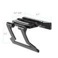 WALI TV Top Shelf , 5 x 5 Inch Flat Panel Adjustable Clip Mount Holder