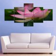 thumbnail image 4 of TISHIRON 5PCS Framed Canvas Wall Art Set,50"x24"Pink Lotus Flower Canvas Art Decor, 4 of 7