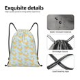thumbnail image 4 of Xecao Roosters Pattern Sports Drawstring Backpack - String Swim Gym Bag with Wet Proof Pocket for Women&Men-Small, 4 of 6