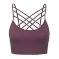 thumbnail image 2 of KOGMO Women's Lightweight Seamless Triple Criss-Cross Front Bralette (No Pad), 2 of 5