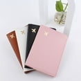 thumbnail image 6 of OOKWE Cute Airplane Passport Cover Couple Passport Case Letter Travel Card Holder, 6 of 16