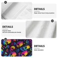 thumbnail image 7 of Wukai mushroom rainbow color Skull Print Kitchen Towels Quick Dry Washcloths, Coral Velvet Dishtowels Multipurpose Reusable Cloths, Soft Tea Absorbent Cleaning Cloths, 7 of 7