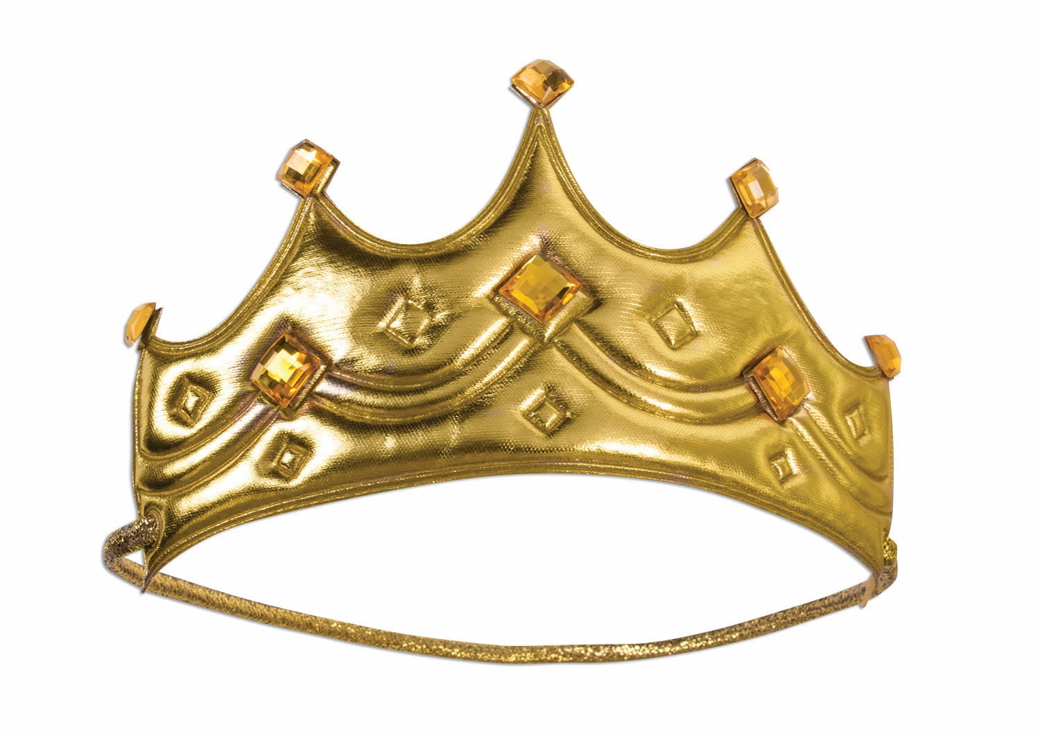 Gold Crown Royal King or Queen Costume Accessory.