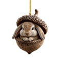 thumbnail image 2 of Forest Animal Acorn Ornaments,Acrylic 2D Animal Christmas Ornaments,Hanging Vintage Christmas Ornaments for Christmas Tree,Hanging Gift for Animal Lovers Home Party Decor 3.14 Inch, 2 of 3