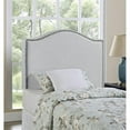 thumbnail image 2 of Modern Fabric Upholstered Twin Panel Headboard in Sky Gray, 2 of 5
