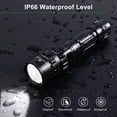 thumbnail image 4 of APLOS F01 LED Flashlights Rechargeable - 1200 Lumens Bright Flashlight, 5 Modes Powerful Emergency Flashlights, Mid-Size Tactical Flashlight High Lumens for Emergency Outdoor Home Camping Hiking, 4 of 8