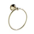 thumbnail image 4 of OATIPHO Antique Brushed Brass Round Towel Ring Plated Gold Bathroom Rack Durable Use, 4 of 8