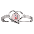 thumbnail image 1 of Mahjong millones 3 azulejos patrón Pulsera pulsera de joyería en forma de corazón Unbranded M, 1 of 3