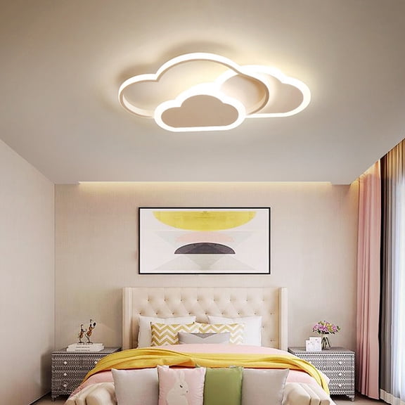 Miumaeov 42W Indoor Modern Cloud Shape Ceiling Light Aluminum +Acrylic Chandelier