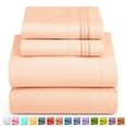 thumbnail image 3 of Twin Sheet Set, Hotel Luxury 1800 Bedding Sheets & Pillowcases, Extra Soft Cooling Bed Sheets, Wrinkle, Fade, Stain Resistant, 3 Piece, 3 of 6