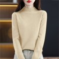 thumbnail image 6 of Aoiroe Womens Winter Clothes Sweaters for Women Womens Warm Sweaters Cowl Neck Sweatshirt Knit Sweater Womens Tops Holiday Sweaters for Women High Neck Sweaters for Women Women'S Clothing L, 6 of 9
